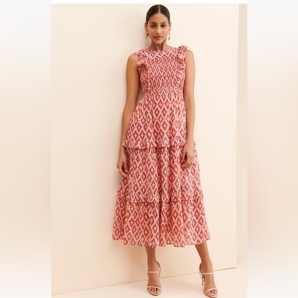 Banjanan Iris Tiered Midi Dress - Picture 1 of 8